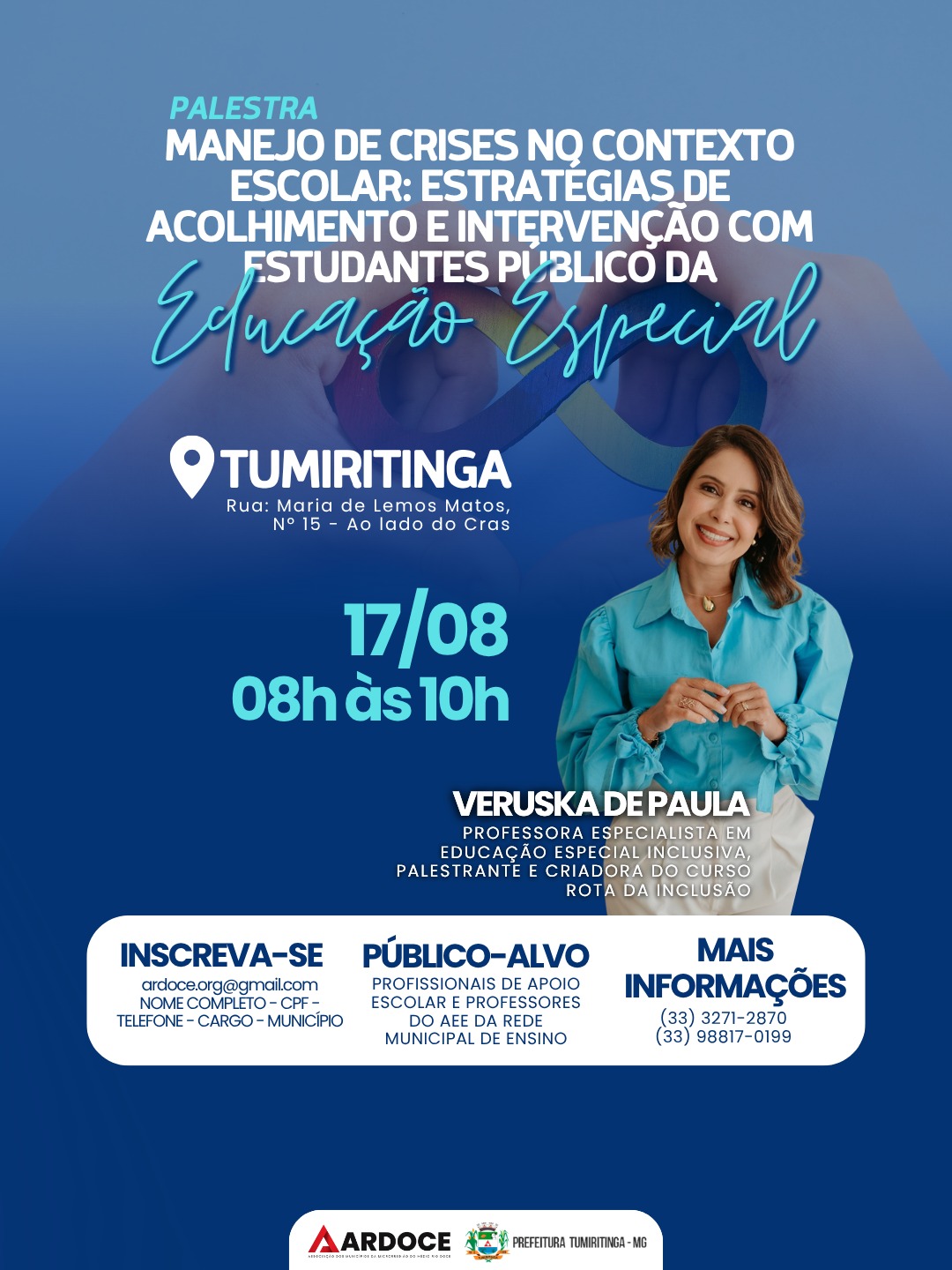 Palestra Manejo de Crises no Contexto Escolar — Tumiritinga