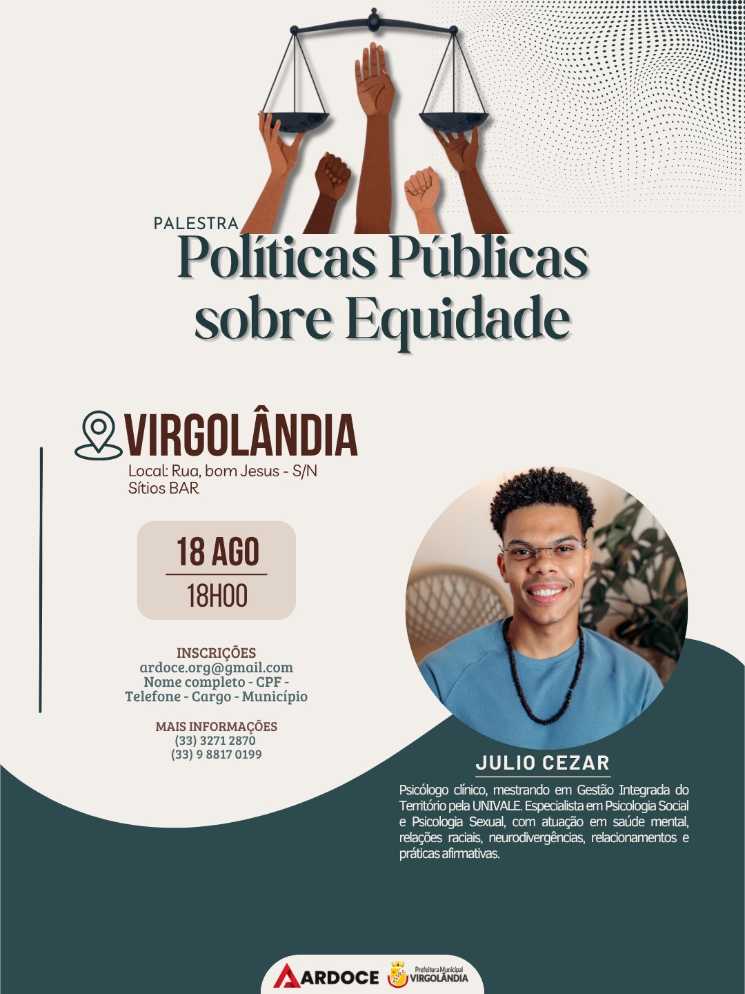 Palestra Políticas Públicas sobre Equidade — Virgolândia