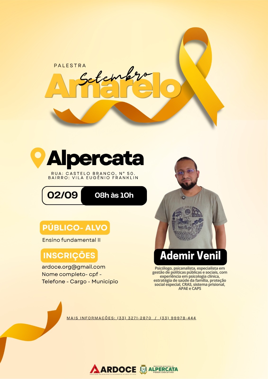 Palestra Setembro Amarelo