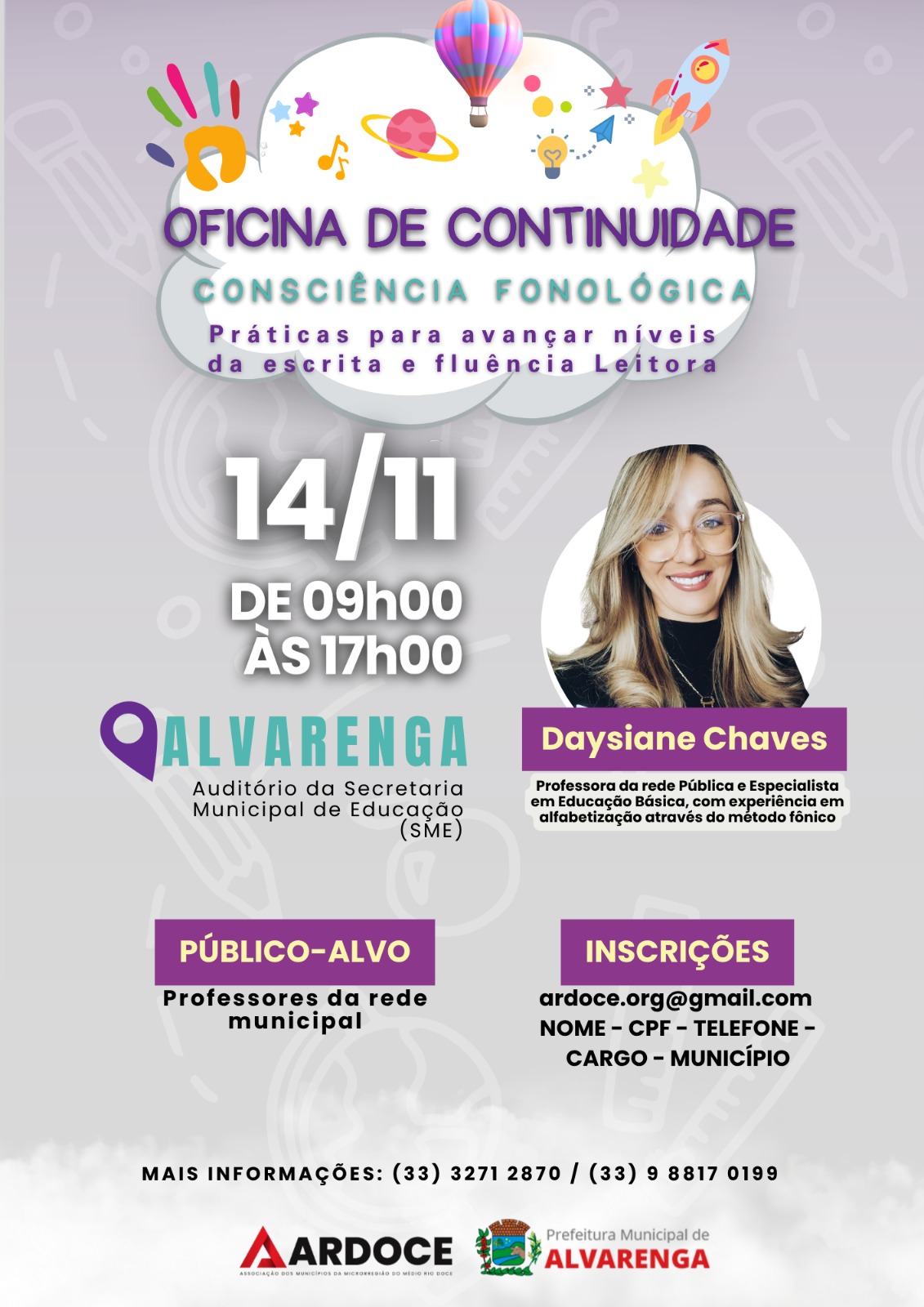 Oficina de Continuidade Consciência Fonológica — Alvarenga
