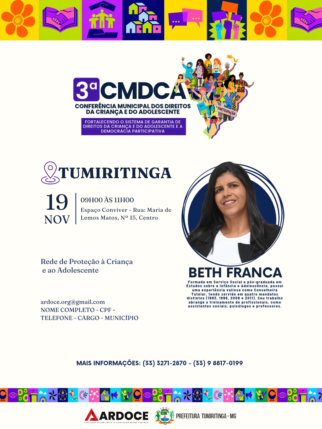 3ª CMDCA — Tumiritinga
