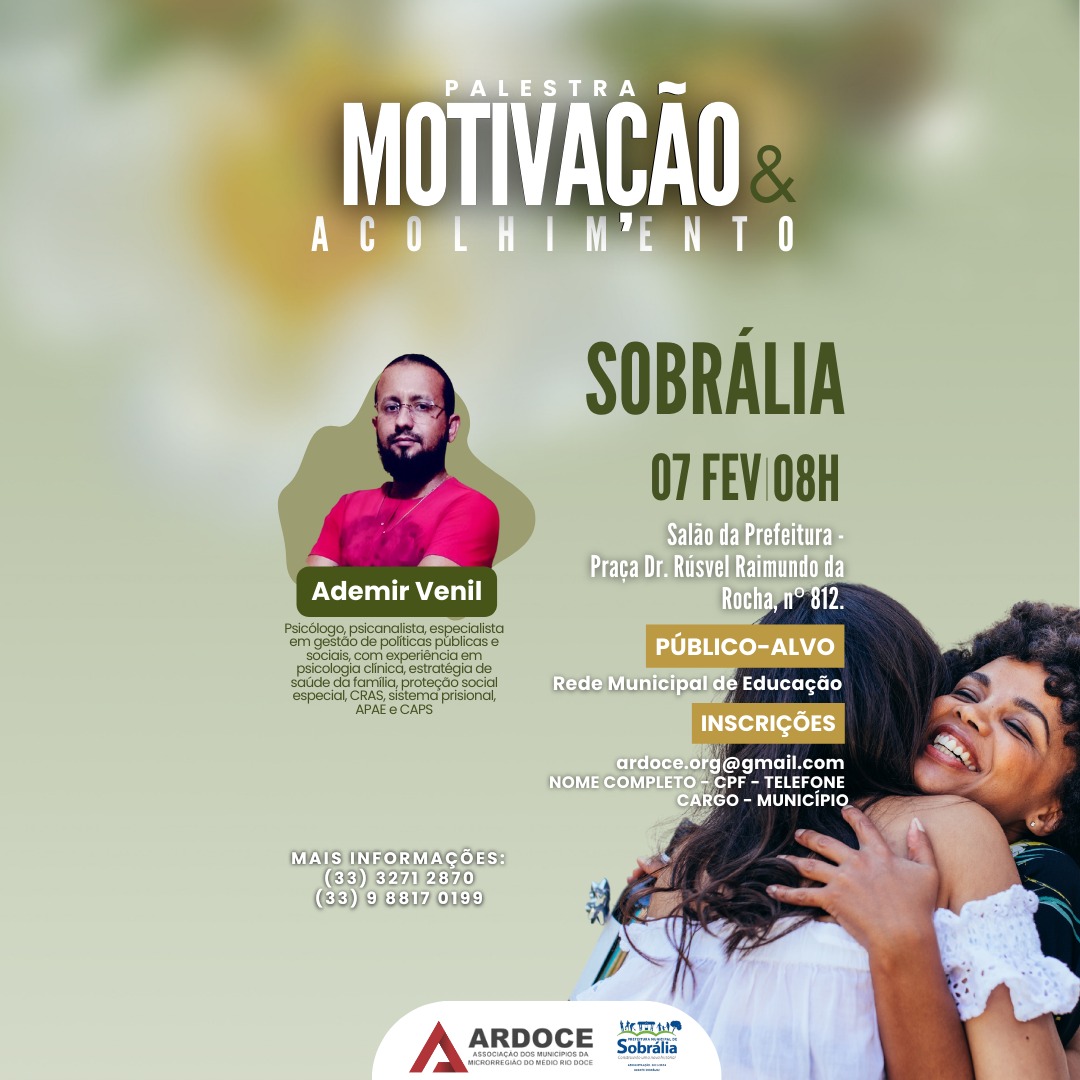 Palestra motivação e acolhimento